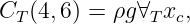 CT(4,6 ) = ρg ∀Txc,